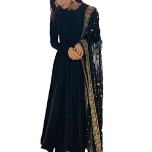 Women's Georgette Semi Stitched Straight Salwar suit