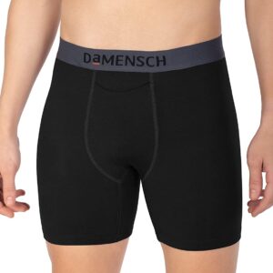 DAMENSCH Men Spandex & Cotton Briefs (Pack of 1) (Dam-BB-OB-M_D.Klintt Black_M)
