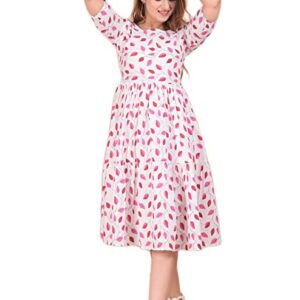 UNIBLISS Women's Cotton Skater Knee Length Dress