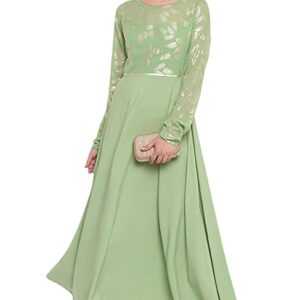 Janasya Women's Light Green Poly Crepe Kurta