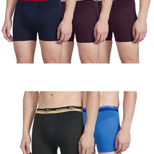 Rupa Jon Men's Solid Trunks (Pack of 5)(Colors & Print May Vary)