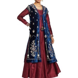 BIBA Women's A Line Salwar Suit Set
